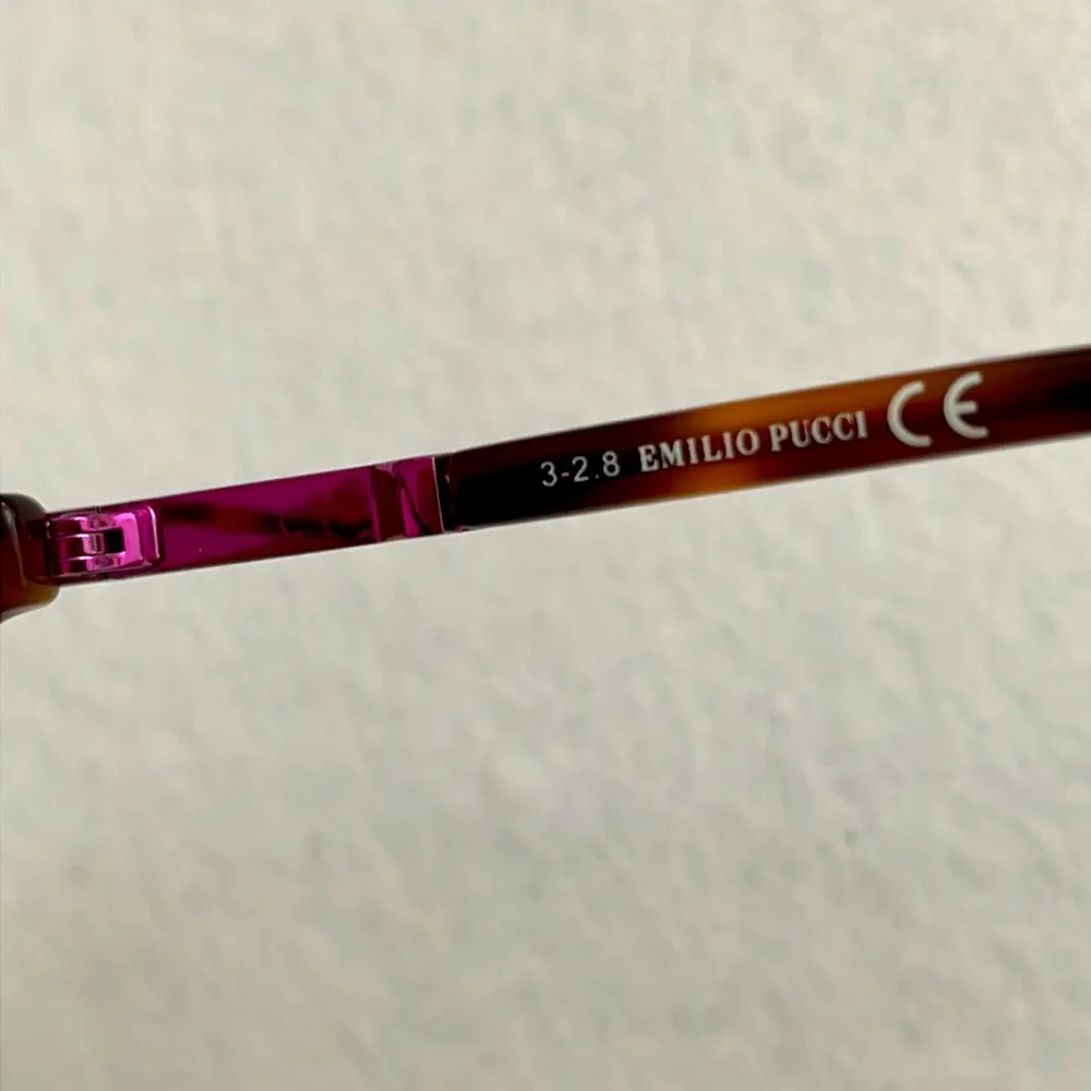 NEW Emilio Pucci Glasses with Case and Lena Cloth